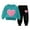 Green, variant on ZACPNCV Toddler Boys Girls Sweatsuit Heart Print Solid Color Long Sleeve Sweatshirt and Sweatpants Spring Outfit Valentine's Day Gift Mint Green 12-18 Months