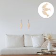 thumbnail image 3 of 200pcs Wooden Fish Wall Hanging Decor Coastal Beach Themed Fish Sculpture Mediterranean Style Rustic Nautical Fishing Ornament DIY Paintable Craft, 3 of 3