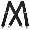 thumbnail image 6 of VALSEEL Mens Suspenders X-Back 5.0cm Wide Solid Straight Clip Suspenders, 6 of 7