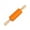 Orange 3Z2, variant on ZZkhGO Wooden Handle Rolling Pin, Kid Friendly Baking Tool, Non Stick Dough Roller for Kitchen Cooking