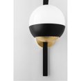 thumbnail image 2 of -1 Light Wall Sconce In Modern Style-7.25 Inches Wide By 17.5 Inches High-Aged Brass, Black Finish Mitzi H409101-Agb/Bk, 2 of 5