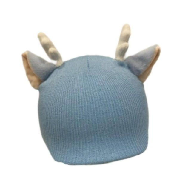 Funda para casco de esquí, gorro de punto divertido, protector decorativo y suave. Orejas de reno azules