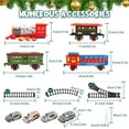 thumbnail image 5 of Teblint Christmas Train Set Toys, Electric Train Toys with Smoke, Lights, Sounds, Rechargeable Toy Train Steam Locomotive with Cargo Cars & Tracks Christmas Birthday Toy Train Gifts for Kids Age 3-8, 5 of 9