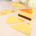 thumbnail image 6 of Efavormart 50 Pack | Mini Gold Triangle Dessert Slice Paper Trays, Cake Boards - 2.8"X 4.5", 6 of 11
