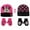 Pink, Black, variant on Disney Mickey Mouse Boys Winter Hat and Gloves Cold Weather Set, Age 4-7