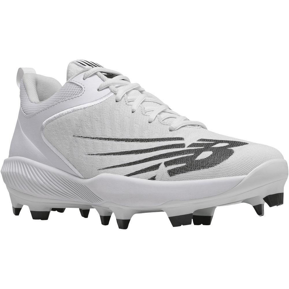 New Balance 4040V6 Men's Low Molded Baseball Cleats White/Black photo 6