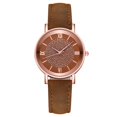 thumbnail image 1 of Reloj De Mujer Con Correa De Cuero, Reloj De Pulsera Informal A La Moda, Cristal Redondo Con Temperamento, Reloj Para Chicas, Empresa Escolar, Hogar Monstrate AP006176-02, 1 of 6