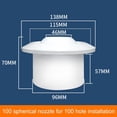 thumbnail image 3 of ABS Round Air Conditioning Exhaust Vents 360° Rotating Spherical Jet Vents, 3 of 9