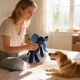 thumbnail image 3 of Pet Durable Chew Treat - Dispensing Plush Toy, Blue Elephant - For Small Medium Dogs, Interactive Play, Slow Feeding, Indoor Outdoor Use, 3 of 7