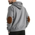thumbnail image 3 of Hrsba Hooded Sweatshirts for Men, Men's Hooded Sweatshirt Casual Fashion Solid Color Long Sleeve Hooded Tops for Men Winter Clothes, 3 of 4