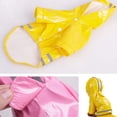 thumbnail image 4 of Chubasquero para mascotas, poncho de lluvia plegable, diseño con capucha, impermeable con franja reflectante, adecuado para caminar al aire libre, 4 of 5