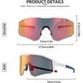 thumbnail image 5 of ROCKBROS Polarised Cycling Glasses Women Men Sunglasses TAC Lenses + TR90 Frame Adjustable Arm Design for Cycling Running Fishing, 5 of 8