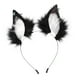 thumbnail image 4 of Diadema con orejas de Halloween, diadema multifuncional para mujeres y niñas, para mascaradas Blanco Negro, 4 of 9