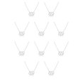 thumbnail image 2 of Minnieouse DIY collar del zodiaco regalo de amigos ajustable cómodo Ins a prueba de óxido superficie lisa accesorio de moda cáncer plata Type1 NO1, 2 of 6