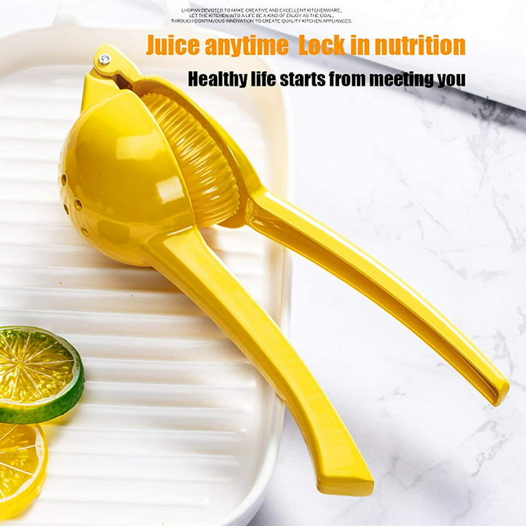 Manual Citrus Press Juicer, Handheld Lemon Press Squeezer, Citrus Extractor, Lemon Lime Juice, Orange Juice, Size: 9 x 4, Silver