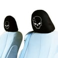 thumbnail image 2 of Yupbizauto Black Fabric with Design Car Truck Van SUV Seat Headrest Covers Universal Fit for Cars Vans Trucks-Sold by a Pairs (Skull), 2 of 6