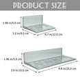 thumbnail image 2 of Minkissy 1 Set Wall Hanging Shelves Grey PET No Nails Installation For Bathroom, 2 of 4