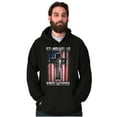 thumbnail image 3 of Stand For Flag Kneel The Cross Men's Big & Tall Graphic Hoodie Brisco Brands 2X, 3 of 5