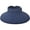 Blue, variant on Women's Roll Up Wide Brim Straw Sun Visor Ribbed_Black