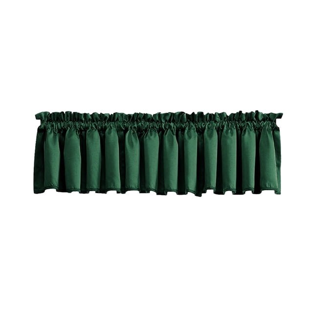 Valances for Windows Solid Color Window Valve Cabin Layout Curtain Decoration Curtain Rod Pocket Valve Kitchen/Living Room 18 X 54 Inches