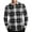 Gray, variant on Sweatshirts for Men Mens Plaid Shirts Long Sleeve Casual Button Down Cotton Shirt with Pocket