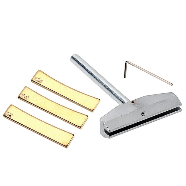 Naiovety Kit de prensa de traste de guitarra electrónica acústica, diapasón de aleación portátil, inserto de diapasón, juego de Accesorios para instrumentos musicales