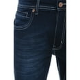 thumbnail image 3 of CULTURA AZURE Mens Stretch 5 Pocket Skinny Jeans, Indigo, 44X32, 3 of 5