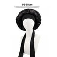 thumbnail image 5 of Kripyery Salon Hat Women Shower Cap, Sleeping Satin Bonnet, Solid Color, Adjustable Lace-up Bow, Waterproof, High Density, Women Braids Curly Night Hat, Beauty Parlor Cap, 5 of 7