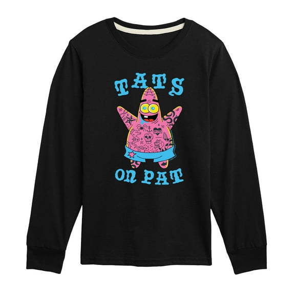 SpongeBob SquarePants - Tats On Pat - Toddler & Youth Long Sleeve Graphic T-Shirt