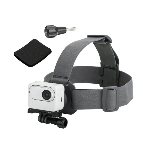 POV Action Camera Head Strap Mount - Bigcan 360° Adjustable Headband with Ball Joint for GoPro Hero 12/Action4/GO3, Phone Compatible, Hands-Free for Vlogging Biking Skiing