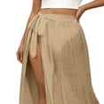 thumbnail image 5 of Women's Beach Swimwear Long Sarong Coverups Bathing Suit See Through Long Bikini Wrap Skirt, 5 of 5