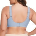 thumbnail image 4 of Sngxgn Women's Full Figure Beauty Back Smoothing Bra(Blue,XL), 4 of 5