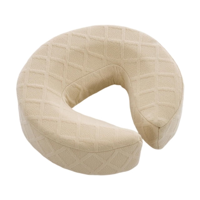 Almohada de cuna facial de espuma viscoelástica, ergonómica, suave, cómoda y transpirable. Beige