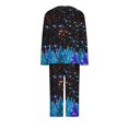 thumbnail image 5 of Puntoco Conjunto Capris de Manga Larga con Cuello Redondo y Estampado navideño para Mujer Puntoco Puntoco-6892, 5 of 5
