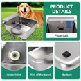 thumbnail image 3 of Dispensador de agua para perros MODUODUO de 23 L de acero inoxidable con llenado automático, 3 of 8