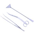 thumbnail image 2 of SPRING PARK 3Pcs Aquarium Tools Aquascaping Tank Aquatic Plant Tweezers Scissors Stainless Steel, 2 of 6