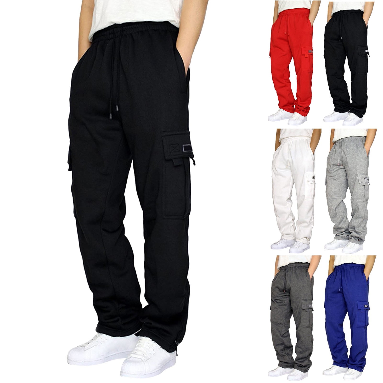 Men's Pants Water Resistant Cargo Pants Lightweight Drawstring