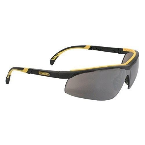 Dewalt High Perfomance Dual Injected Rubber Glasses with Silver Mirror Lens