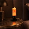 thumbnail image 5 of Halloween Pumpkin Lantern Candle Holder with Skull Decor Tabletop Lamp,B, 5 of 5