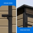 thumbnail image 4 of Dextrus Resin Outdoor Storage Shed 5x3 FT with Floor, All-Weather with Lockable Door & Window, Waterproof, Brown, 4 of 6
