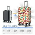 thumbnail image 4 of Disketp Colorful Butterflies Elastic Travel Luggage Cover Travel Suitcase Protective Cover For Trunk Case Apply To 18''-32'' Suitcase Cover-Large, 4 of 7