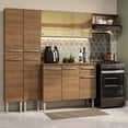thumbnail image 3 of Cocina Integral Completa 229cm Emilly Madesa 09 - Marrón, 3 of 10