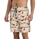 thumbnail image 2 of Balery Beagle Dog On Brown Traje de Baño Estilo Hawaiano para Hombre, Shorts de Secado Rápido con Bolsillos-Large, 2 of 6