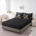 thumbnail image 4 of YST Green Butterfly Bedding Set, 7-Piece, Trippy Bohemian Mushroom, Full, Gothic Moth Dragonfly, 4 of 5