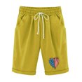 thumbnail image 1 of Pantalones Cortos Casuales para Mujer Día de la Independencia Impreso Elástico de la Cintura, Pantalones Cortos de Verano para Mujeres, 1 of 8