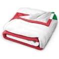 thumbnail image 5 of Ultra Soft Blanket Italy Flag 1 Throws Blanket Plush Fuzzy Lightweight Couch Sofa Bed Warm Cozy Flannel Blanket for Kids and Adults Gift 50"X40", 5 of 6
