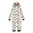 thumbnail image 4 of Odeerbi Christmas Onesie Pajamas for Family Holiday Sleep Jumpsuit Long Sleeve Family Christmas Pajamas Matching Sets Kids Fashion Lattice Print Plush Jumpsuit Sleepwear PJs Set White, 4 of 4