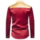 thumbnail image 5 of Blusa y camisa de manga larga con cuello vuelto para hombre, blusa informal de moda con botones y retazos, blusa de manga larga con cuello vuelto, blusa de poliéster para hombre, 5 of 9