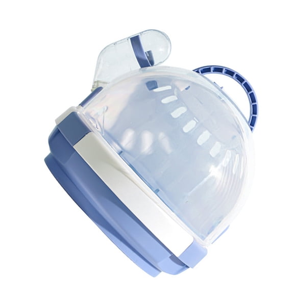 Handheld Carrier for Small Pet Ventilable Transparent Carry Cage Portable Carry Box for Hamster Small Animal Travel Case