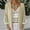 Khaki, variant on DAFPZW Women Lace Trim Cardigan Ruffle 3/4 Bell Sleeve Cropped Linen Shirts Button Open Front Lightweight Short Shrugs